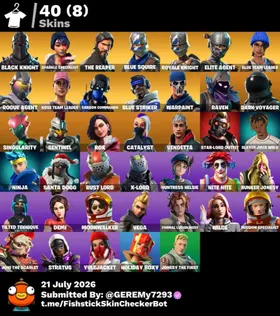 [PC|PSN|XBOX] 40 skins | OG STW | Black Knight | Sparkle Specialist | The Reaper | Blue Squire | Royale Knight | Elite Agent | Blue Team Leader | Rogue Agent | 0 VB|Full access