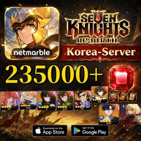 Korea server|235000 Rubies + 2,100 Summon Tickets + 1,140 Pet Summon Tickets + 63–80 Legendary Characters+Random new and old Seven Knights+|LuBu×3+Teo×3-4+ Kyle+Rin+Sun Wukong+Yeonhee+Sung Jinwoo+Cha Hae-In|50 Selectable Limited Heroes + Selectable Teo + 7 Seven Knights Scrolls|Seven Knights Re:birth
