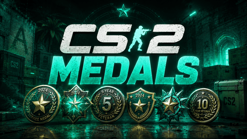 🥑 CS2 🥑 2 MEDALS 🥑 Global Offensive Badge 🥑 5 Year Veteran Coin 🥑 PREMIERE READY 🥑 PRIME BOUGHT 🥑 109 HOURS 🥑 NO VAC 🥑 NO LIMITS 🥑 H0jxI 🥑