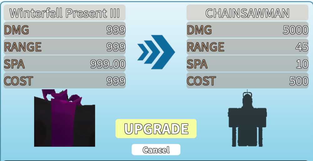 All star tower defense ( ASTD ) Winterfell present III ( chainsaw man