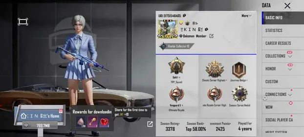 A142|LV 45|2 TITLE|19 SET|16 WEAPON|GLACIAL SNOWFIELD-M16A4 DESERT CAMO-M416|BATIK-KAR98K|S14-M24|S8-AWM|S30-VSS|POLAR PARTY-MINI14|GOLD ASIA C9S31|14 EMOTE|