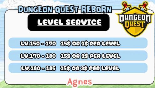 Dungeon Quest Reborn | Service Farm | Roblox