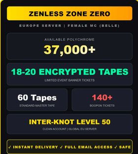 【EU】37K+ Polychrome | 18-20 Encrypted + 60 Master Tape | 140 Boopon | Lvl 50 Female Belle