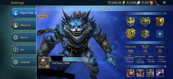 [2 Mythical Champions][7.81M] Lady Mikage,Embrys + 104 LEGENDARY (Marichka,Acrizia,Tuhanarak,Lamasu,Tormin(5*),Harima x2,Kymar,Elva,Michinaki,Chesire,Freyja,Gnishak,Pythion,Oella,Brogni,Ragash,Sicia,MK x2...) + 1k UNM