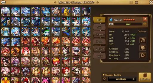 SWS317 – Europe | 5 LD5 + Lucifer + Nephthys + Tian Lang + Premium Rune Quality