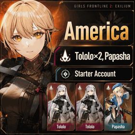 America | Starter Account | Tololo x2, Papasha | Quick Transfer