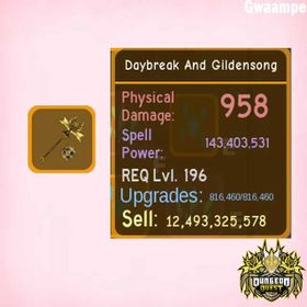 Gilded Skies Mage Legendary | Daybreak And Gildensong | Dungeon Quest Reborn