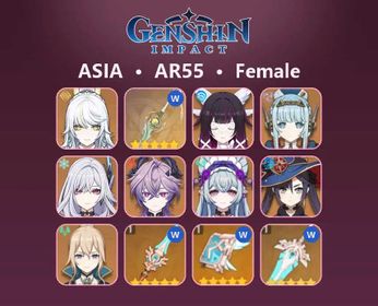 Asia|AR55|Zibai +Sign|+ Columbina|+ Ineffa|+ Skirk|+ Durin|+ Yumemizuki Mizuki|+ Mona|+ Jean | See description for details.#d06