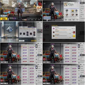 M416 Glacier Max"13 Gun Lvl 4(KillMsg)X-Suite Lvl 2"Collection 61"MF 83"Lvl 82"Glacier Set"6 Uza"Monster Truck"2 Mythic Lobby"Lepord,Falcon Pet