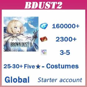 [Global]160000+ diamonds | Single DrawTicket x 2300+ | 5* Recruitment Ticket 3-5 | Random 5* garment x 25-30  | 30-60UR exclusive weapon|Android/iOS interoperability] BrownDust 2