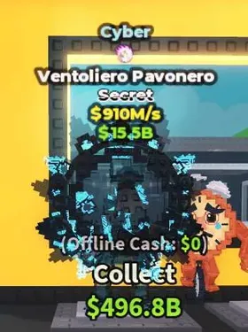 Cyber Ventoliero Pavonero NO TACO - Secret $910M/s - Steal a Brainrot Fast Delivery