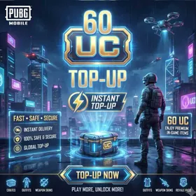 60Uc PUBGM Globle Currency Fast Service