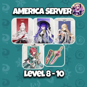 [America] Hiyuki + Signature Weapon + Lucilla Cartethyia Ciaccona | Level 8-10 | Microsoft Email | Starter Account