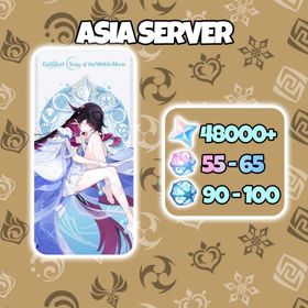 [Asia] Columbina + 48000 Primogems + 55-65 Interwined Fate + 90-100 Acquaint Fate | 450 Wishes | AR55+ | DM For Catalog