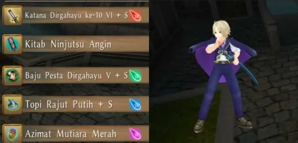 1 SET OF KATANA EQUIPMENT