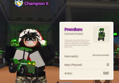 Run a Restaurant - Harvest Tractor (Premium Item)