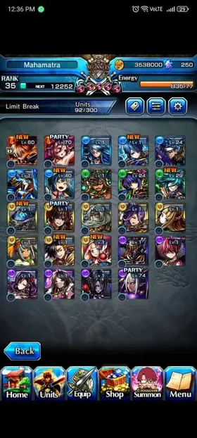 Rank 35 Crystal 250 Awakened 24 Ascend 2 Demon Edge Berwick Assimilated Soldier Erens GS07