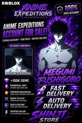 Secret | Shadow [Draconic] ⭐Gems💎 131K ✨ ✨ | Reroll🔮 286 | Clean Account ✅️ | Instant Delivery 🚚 | Anime Expeditions AE