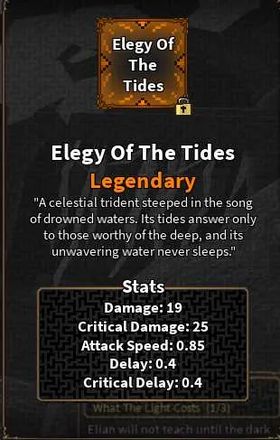Elegy of The Tides (Legendary spear) | The Veil