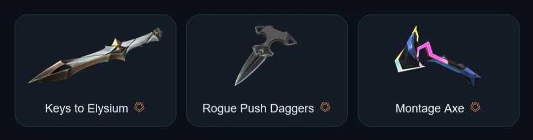 🔷Discount🔷 3 knifes / Rogue Push Daggers 🔷 Reaver Vandal 🔷 Recon / Ion Phantom 🔷, Sale, Diamond 1, Agents: 12, Skins: 32