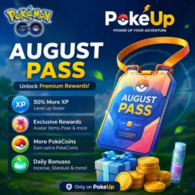 🎫Go Pass Deluxe: August + 10 Ranks [ Pokemon Go ]