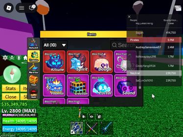 ID 578:Level 2800+God+CDK+SG Kitsune Dough Spirit Inven|Unverified Account|Auto Delivery|Blox Fruits