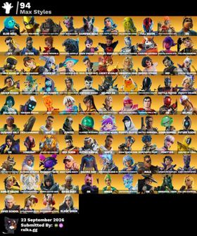 🔰PC/PSN/XBOX 🔰232 skins💥Renegade Raider 💥 Master Chief 💥 Optimus Prime 💥 Renzo the Destroyer 💥 Kado Thorne 💥 Zeus 💥 Hades 💥 Hunter 💥 The Foundation 💥 Nezumi🎃400 VB
