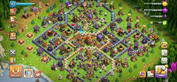 TH 16 DEGENSE GOOD MAX- XP 157 /BK 62-/AQ 69/PM 42/GW 39-/RJ 18/DD 6-/LOG SUPERCELL ID-/Instant Delivery/Andoid and ios|SCREENSHOTS ON DESCRIPTION✅