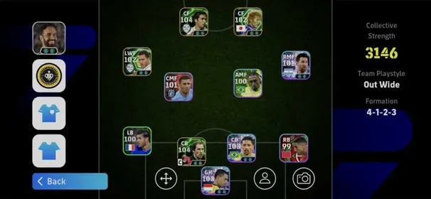 eF15|106 PLAYER|3 STRIPS|3146 STRENGTH|5 MANAGER|5 EPIC|5 SHOWTIME|34HIGHLIGHT|20 TRENDING|0 COIN|1,131 K|FRANCO BARESI 99|RAUL 98|HAZARD 96|LIONEL MESSI 96|