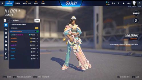 Overwatch ⊰ Phara P-900 Warhead Illari Llama Pajamas ⊹ Full Access ✿ ..... 1254