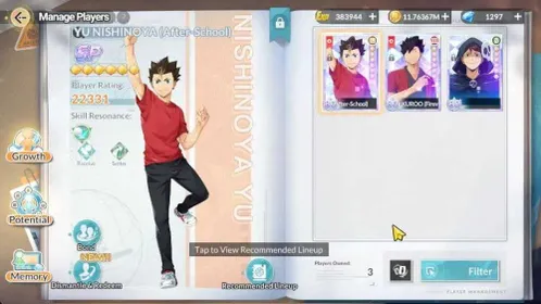 SEA|Lvl 48|3 SP (Tetsuro R2,Nishinoya,Oikawa)+Memo|3 UR (Oikawa,Hoshiumi,Hirugami)+Memo|8 SSR (Aran,Kei,etc)|Log Google|HFH1073