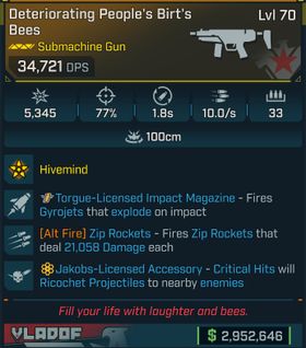 ⭐[GOD ROLL] L60/L70 BIRT'S BEES - SEE IMAGES FOR STATS⭐