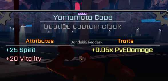 Yamamoto Cape - Peroxide Roblox