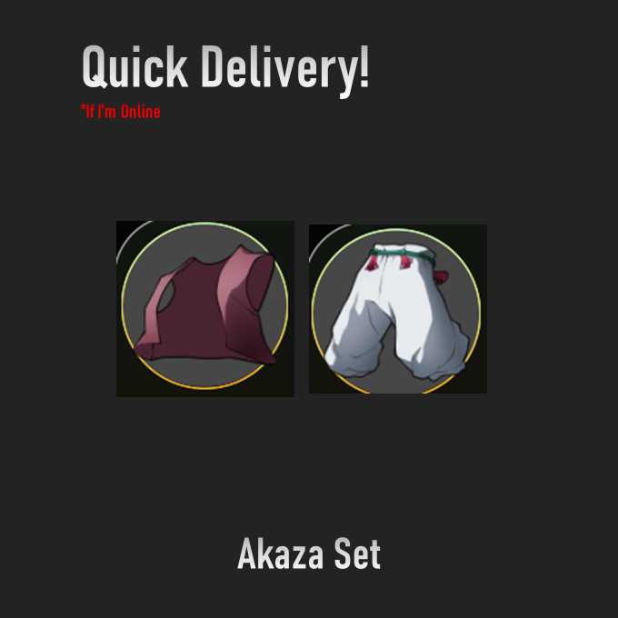 PS / Project Slayer - Akaza Set