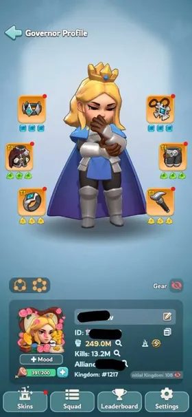 5 - TG 5 Max | 249M Power | 27 Hero | 696k Gems | 9 Skin | VIP 8 | INSTANT DELIVERY!