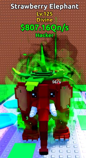 ⭐ Strawberry Elephant 807.16Qn/s ⭐ - Escape Tsunami For Brainrots! - Instant Delivery