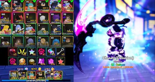 Anime Adventures | Unique | Chuuni (Delusion)    | Roblox |Unverified Account | Instand Delivery