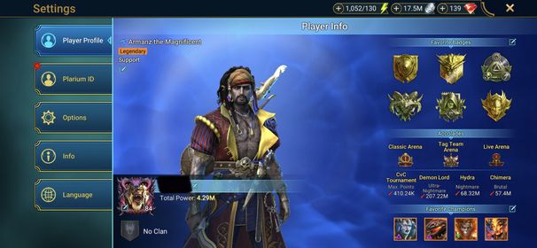 [1 Mythical Champions][4.29M] Embrys + 44 LEGENDARY (Arb,Keberon,Sulfurrion,Predator x2,Otthorion,Armanz,Osgryn,Narses,Rotos,Duchess,Lamasu,Nic,Noldua...)