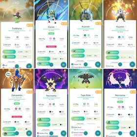 Premium Pokémon GO Account | Level 58 | 325 Legendaries, 151 Shinies,  23 Shiny & Legendaries | Black & White Kyurem , Crown Zacian , Zamazenta , Necrozma , Shiny Dialga & Palkia |