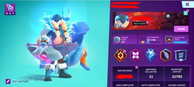 MOCO CAREER LEVEL 127✅HIGH COLLECTOR LEVEL 10✅11 WEAPONS COLLECTED✅SPECIAL SKINS✅FULL ACCESS✅SUPERCELL ID