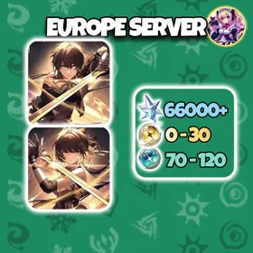 [Europe] 66000 Astrite + 70-120 Lustrous Tide + 0-30 Radiant Tide | UL45+ | Microsoft Email | Reroll Account
