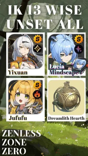 [ASIA] IK 13 | Yixuan + Lucia Mindscape 1 + Lucia's Weapon + Jufufu + Caesar + Harumasa + Zhao RATE ON EVENT BANNER.