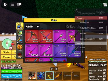 ID 585:LV2800+God+CDK+SG+7 Race V4 Full Gear + Eat Kitsune T-rex Gravity Inven |Draco,Human,Angel,Mink,Shark,Cyborg,Ghoul|Blox Fruits