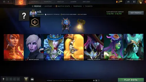 Dota 2 Ancient II Account | 4100+ MMR | Recalibration Available | Dota Plus | Germany Region |D65