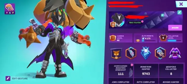 MOCO CAREER LEVEL 60✅COLLECTOR LEVEL 6✅8 WEAPONS COLLECTED✅SPECIAL SKINS✅FULL ACCESS✅SUPERCELL ID