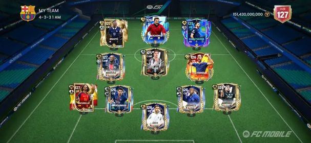 🔥 Rare UCL Kvara × 127 Mbappé Meta Account | 💎 80K Shards × 100K Gems | 👑 127 Cucurella × 127 Makelele | ⚡ 126 Fàbregas × Barzagli × Desailly × Čech | 💰 5 Billion Coins | 🏆 Full Meta Team
